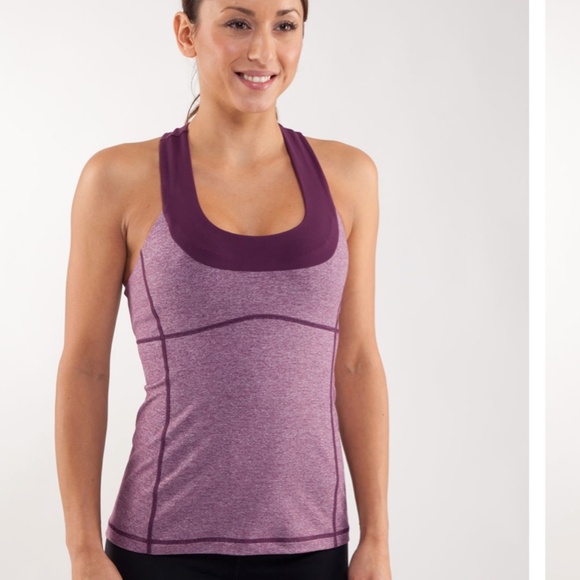 lululemon athletica Scoop Neck Racerback Tank in Purple & Gray - Picture 7 of 7